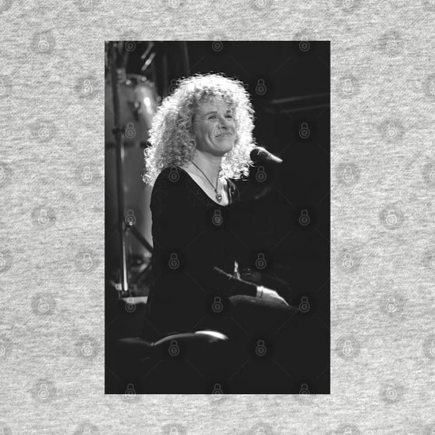 Carole King BW Photograph by Concert Photos